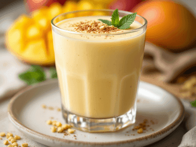 1 Glass of Mango Shake Without Sugar