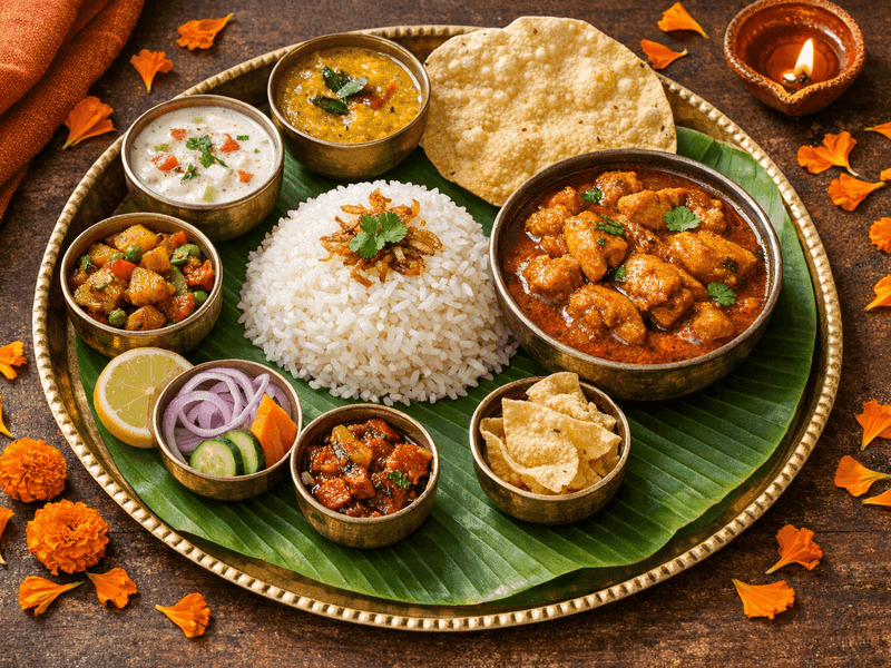 Rice with Chicken Curry